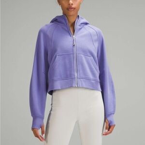 Lululemon Dark Lavender scuba full zip